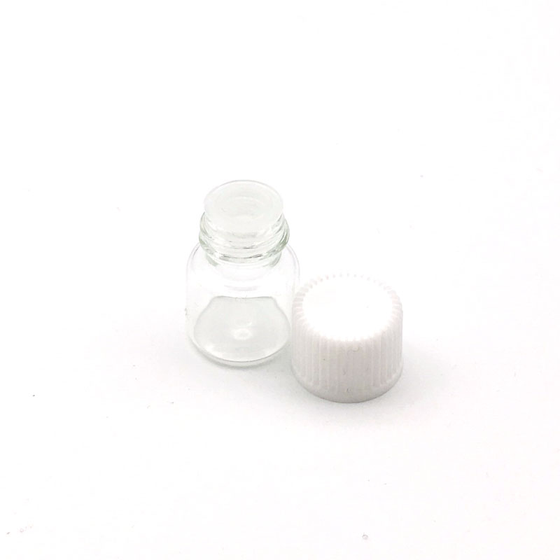 Lot 50 Flacons Verre Transparent 5ml Bouchon à Vis - Idéal Huiles Essentielles Et Laboratoire