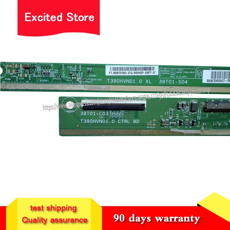 Originele 1Pair/2Pcs T390HVN01.0 Xr/Xl 39T01-C03/ 39T01-S04 Lcd Panel Pcb Deel