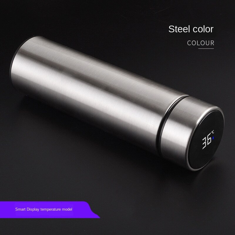 Kreative Thermos Tasse Clever Thermometer Wasser Tasse LED-anzeige Temperatur Geschäft Thermos Tasse Wasser Flasche Wasserkocher Thermos: L