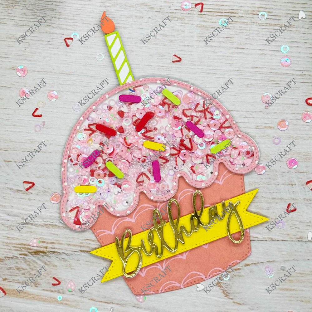 KSCRAFT Cupcake mini album Fustelle stampino per Scrapbooking fai da te Goffratura decorativa Carte di carta fai da te: Default Title