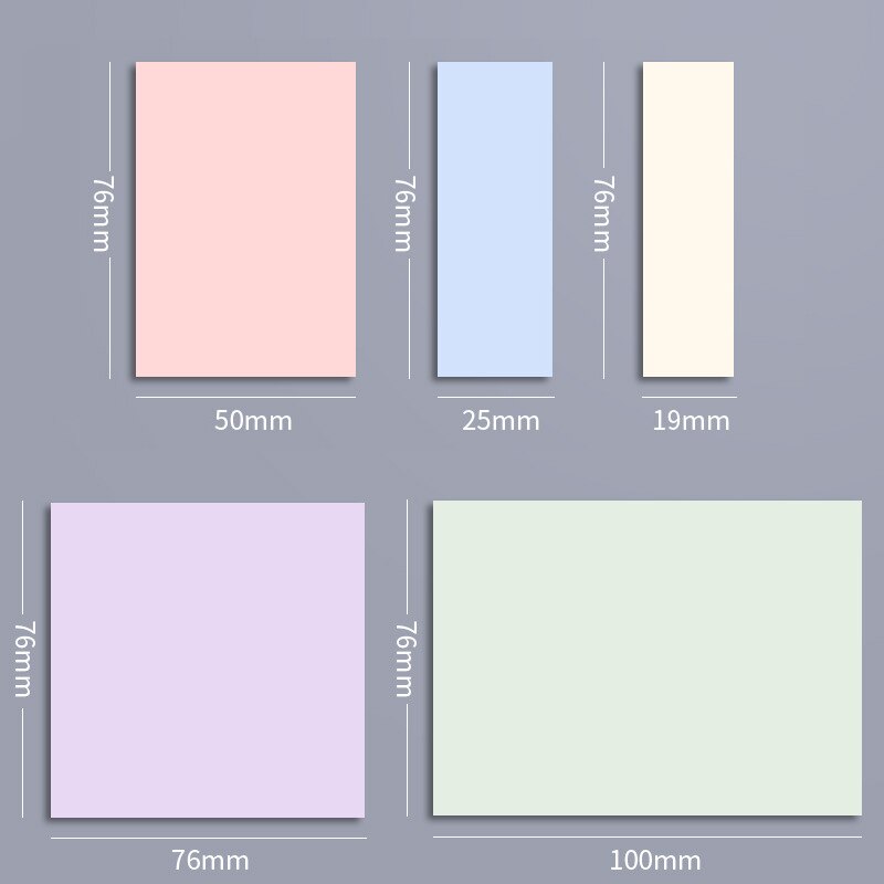 Morandi Color Sticky Notes Self-adhesive Note Book Index Sticker Office Message Note Sticker Student Cute N-time Sticker