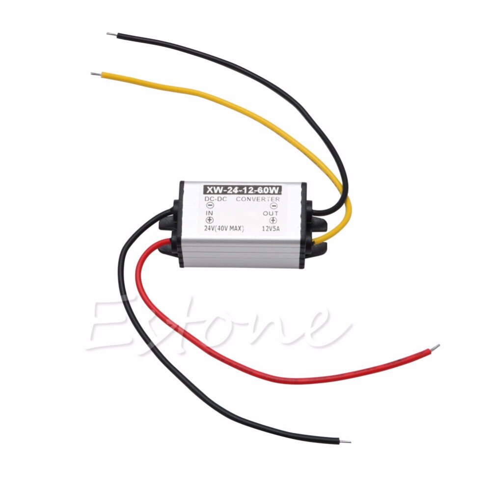 SuperVolt Waterproof Car Truck DC 24V To DC 12V 5A 60W Power Converter Supply Adapter