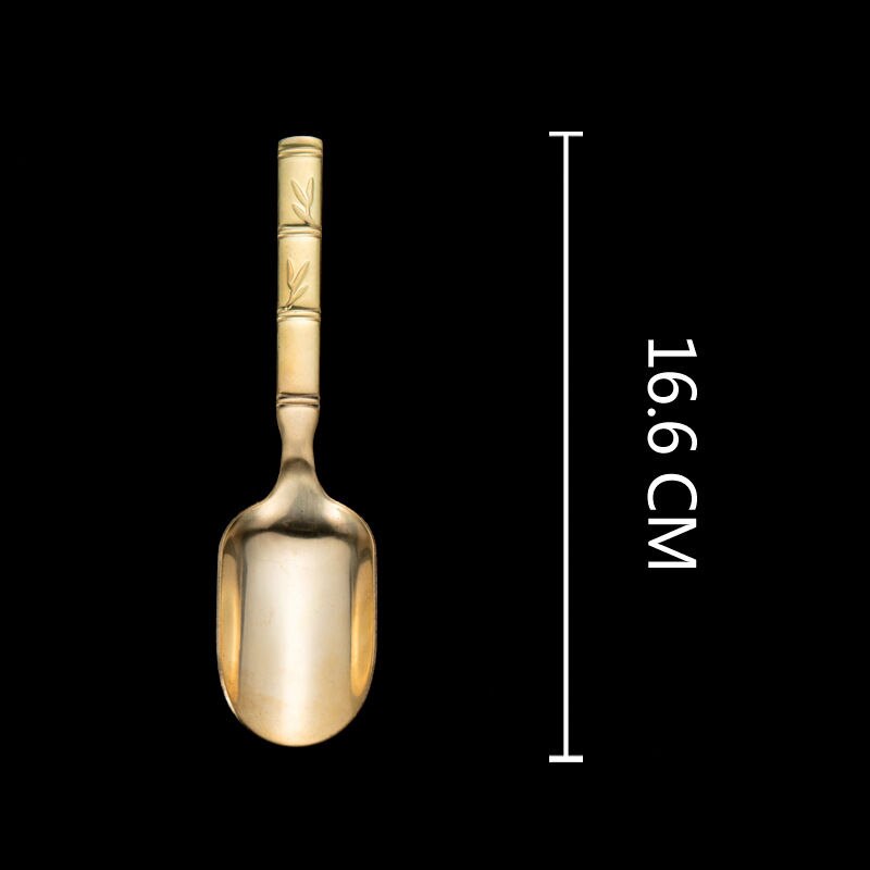 Tea Spoon Copper Kung Fu Accessories Tea Scoops Home Office Teaware: 9