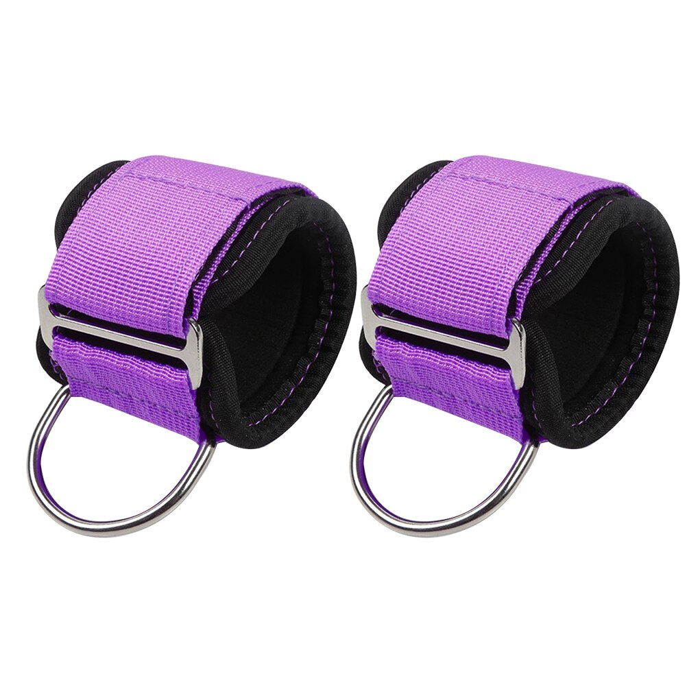 2pcs Purple Ankle Strap Fitness Workout Ankle Support Fixed Strength Training Gym Accessories Ankle Cuffs Legs Sport Gym: Default Title