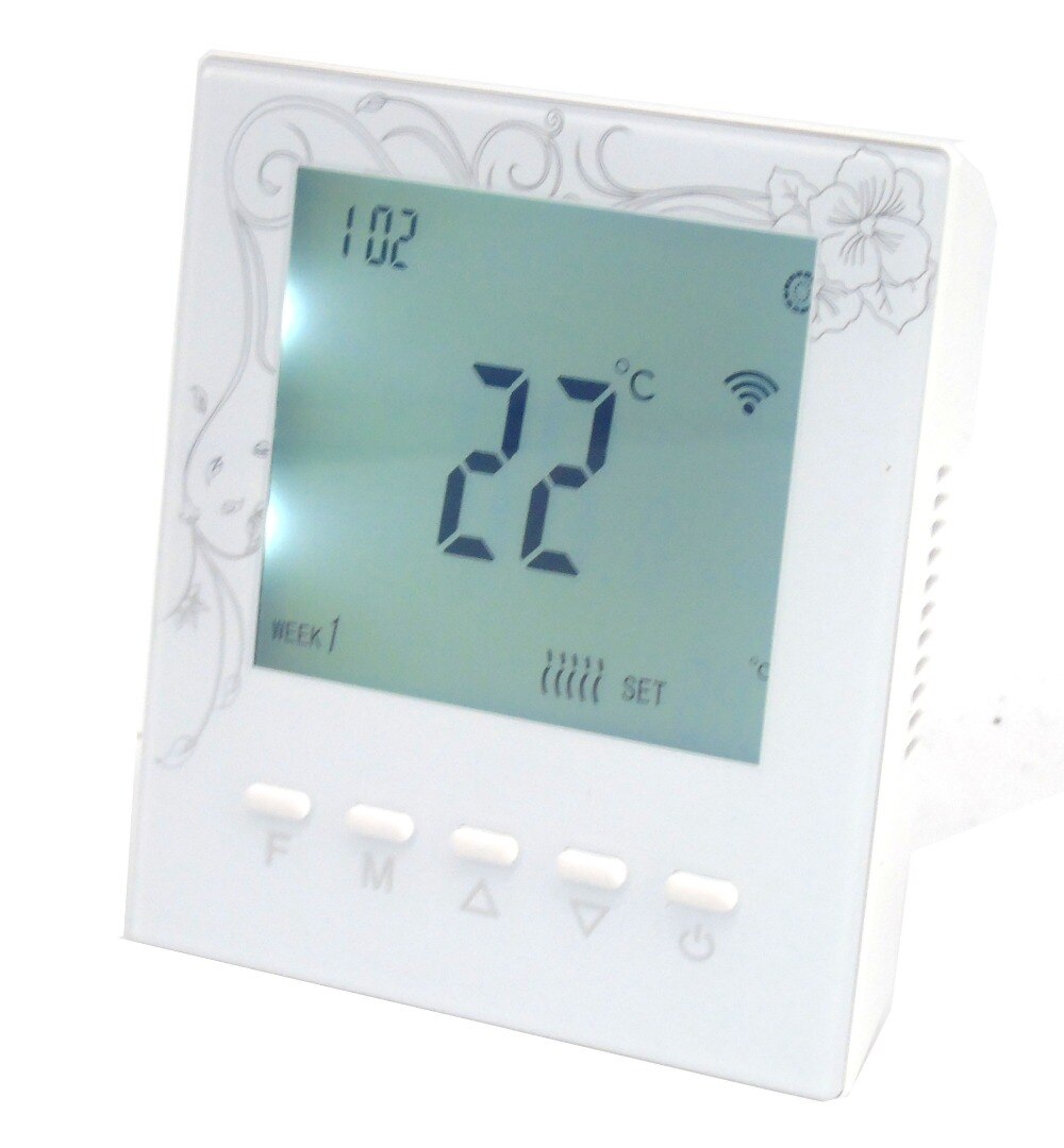 42 time bucket programmable wireless RF thermostat boiler 433mhz transmitter receiver