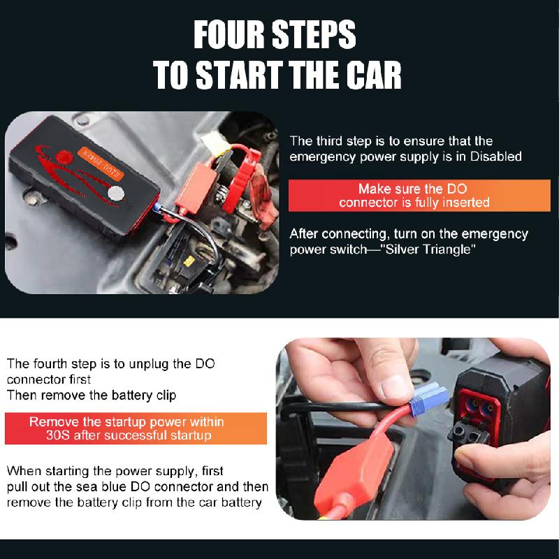 Cable de arranque de batería de coche, conector EC5 de 12V, 500A, abrazadera de cocodrilo de refuerzo de emergencia para arrancador de coche, Banco de energía, oferta