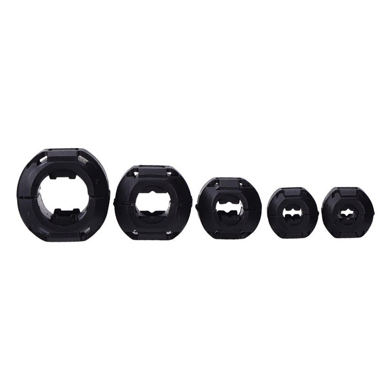 1/2/5 pcs/lot anello nucleo Ferrite tallone morsetto bobina bobina EMI RFI filtro antirumore Clip a scatto cavo per 3.5/5/7/9/13mm Snap-on magnetico