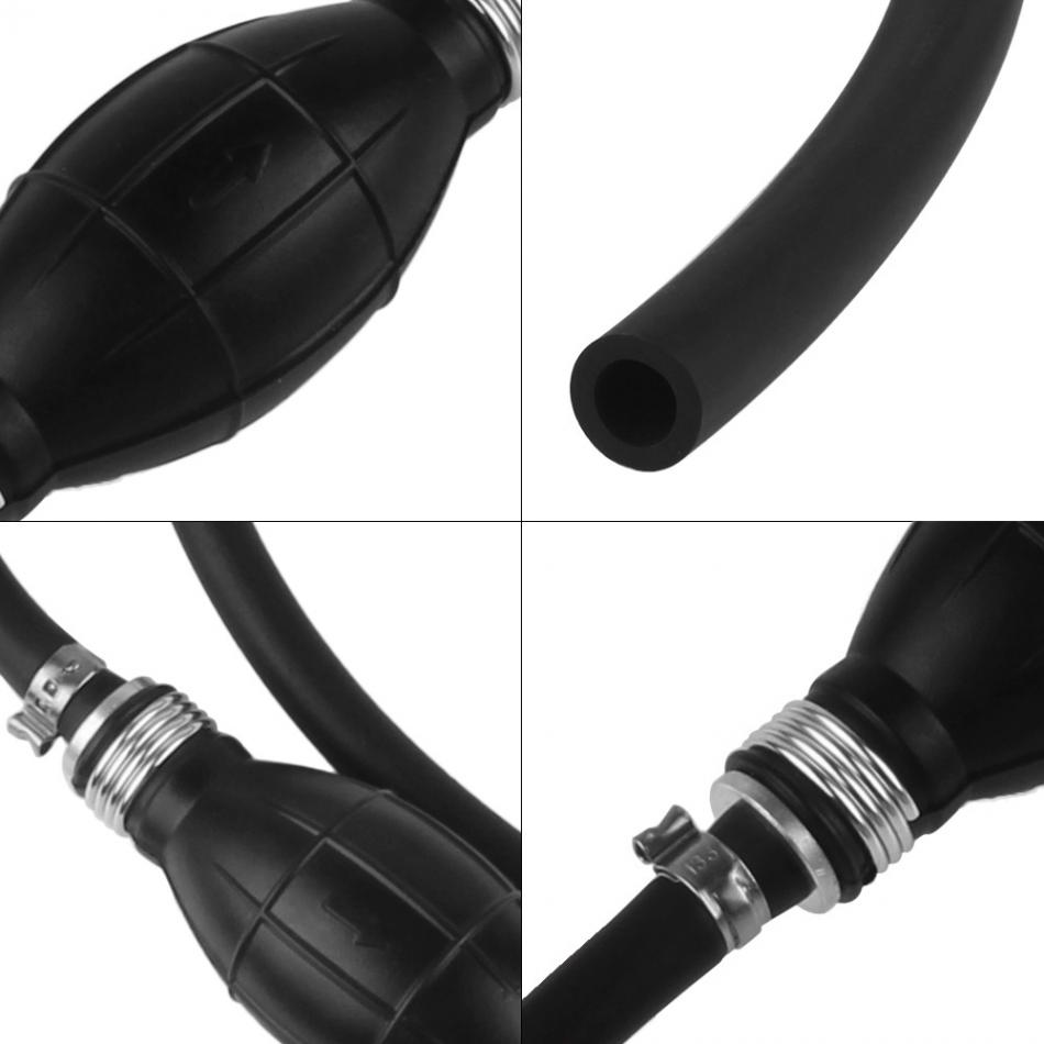 Universal Motor Fuel Gas Hose Line Assembly with Rubber Primer Bulb for Car Boat Yacht Tractor 6mm / 8mm /10mm /12mm