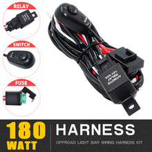 1Pcs DRL Controller 180W 12V 40A Switch Automotive Relay Wiring Kit Light Wire for Offroad Boat Car Tractor Truck 4x4 SUV ATV Au