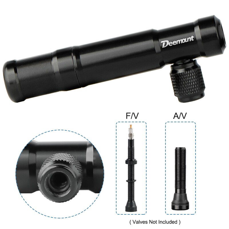 Deemount cykel tubeless däck brådskande reparationsverktyg med / 15 ränder passar gängad  co2 patron blåsa upp presta schrader