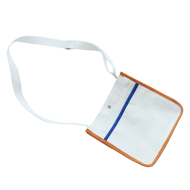 Kvinnor canvas väska kvinna toes handväska casual kvinna messenger bag handväskor dam crossbody canvas axelväska: Vit