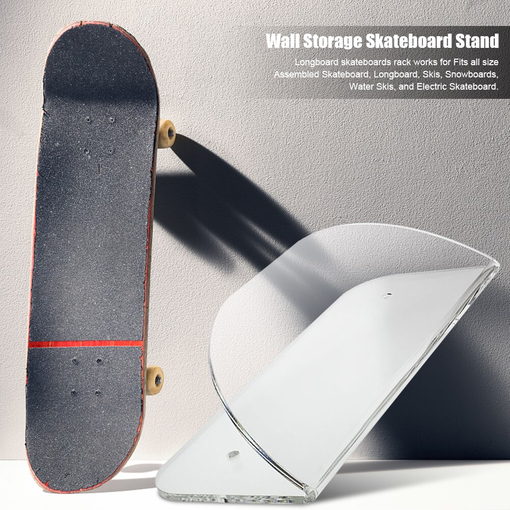 Longboard Skateboards Wand Mount Unsichtbare Klar Wand Kleiderbügel Display Rack für Die Speicherung Ihrer Skateboard oder Longboard Skate