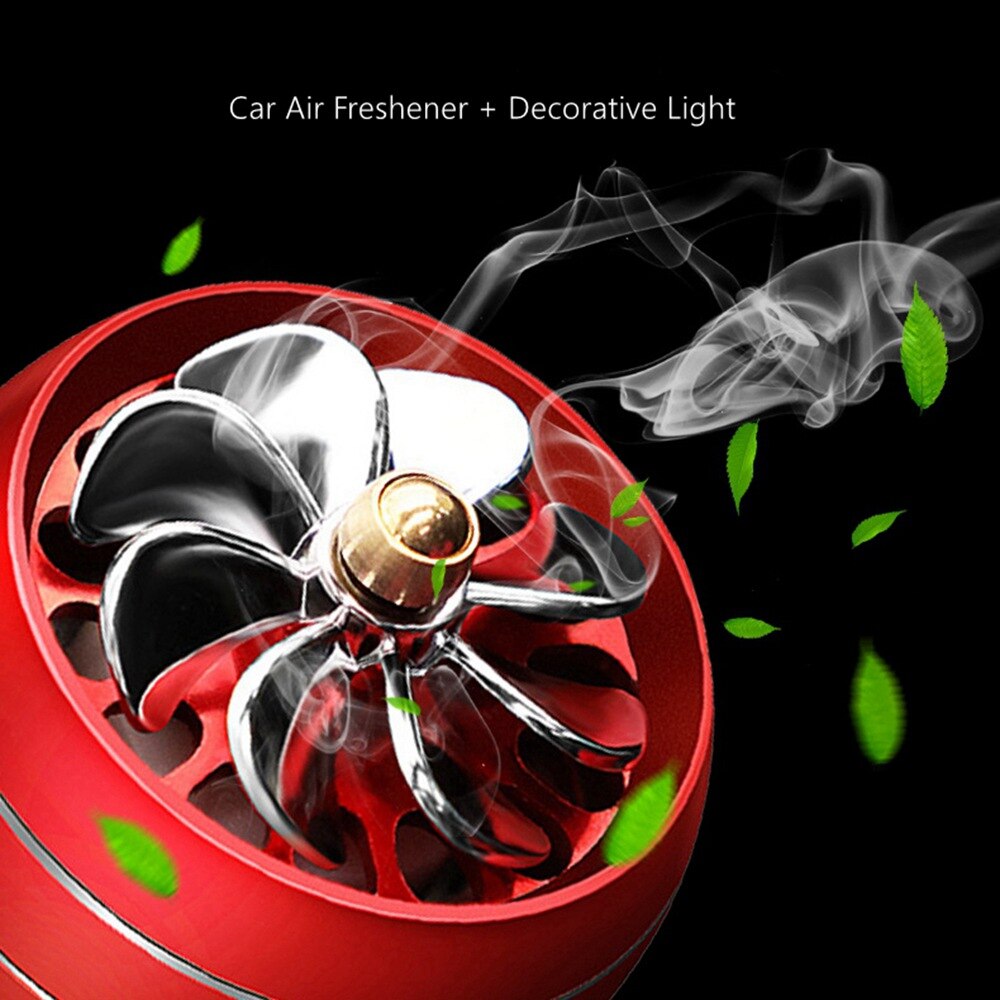 Led Verlichting Mini Auto Luchtverfrisser Auto Sfeer Universele Fragance Parfum Clip Auto Airconditioning Outlet Diffuser