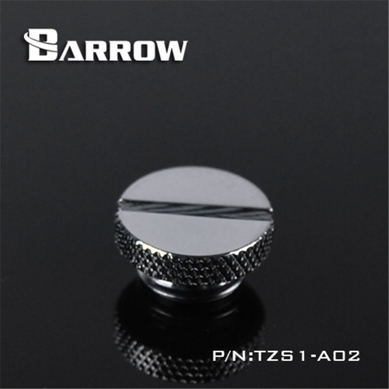 6PCS Barrow G1/4" Stop Plug Fitting - With Coin Slot For Water Cooling Transparent Black,Silver,White,Gold YKLZS1-T01 TZS1-A02