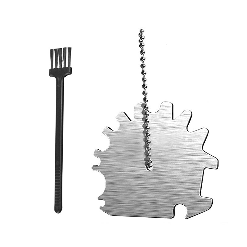 Portable Metal BBQ Grills Grate Cleaner Cleaning Barbecue Scraper Scrubber Tool Grill Cleaning Barbecue Cleaning Grill Scraper: Default Title