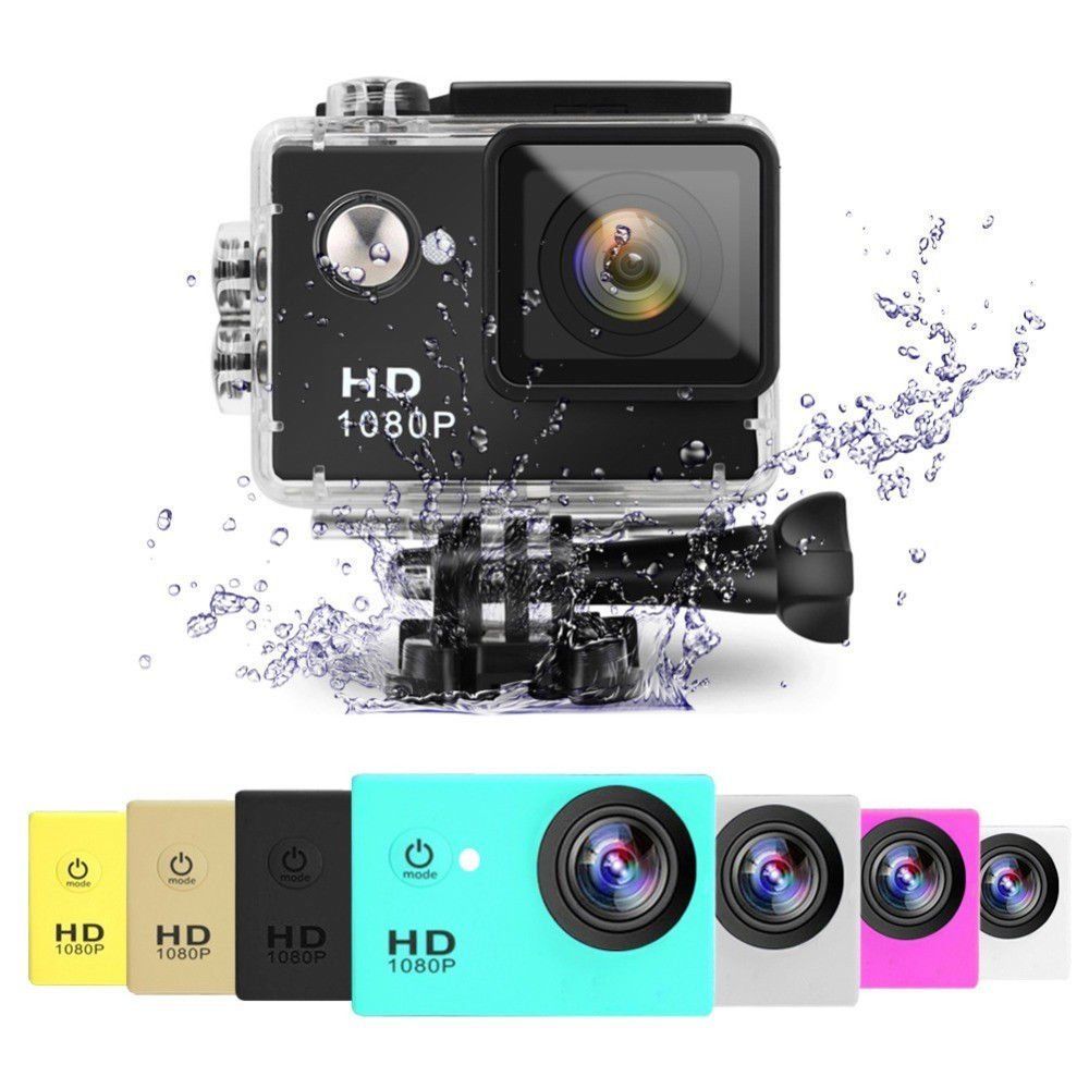 Portable Waterproof Sports Camera HD DV Car Action Video Record Camcorder Yellow