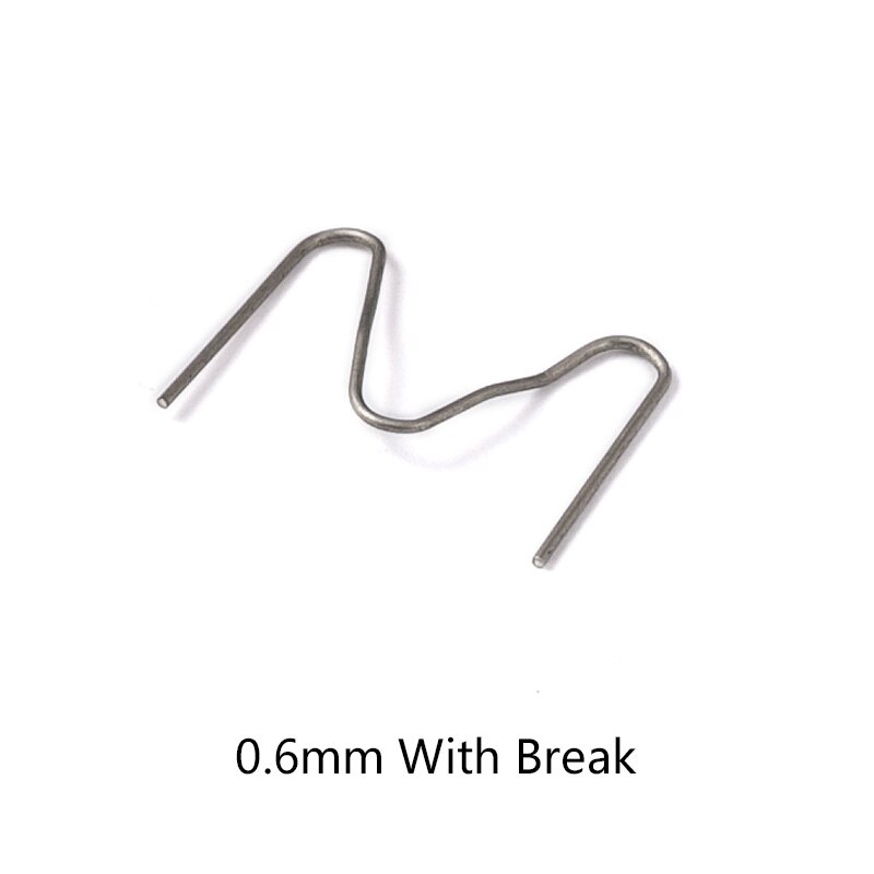 Nietmachine Plastic Reparatie Standaard Pre Cut Wave Nietjes Bumper Carrosserie Reparaties 0.8Mm Wave Nietjes Rvs: 100pcs / W type