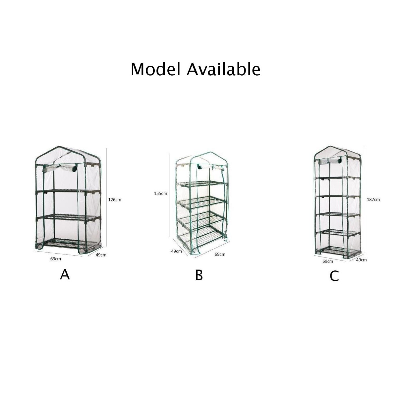 Greenhouse Garden Mini Frame PVC Cover Shade Front Grow Plants Outdoor Durable