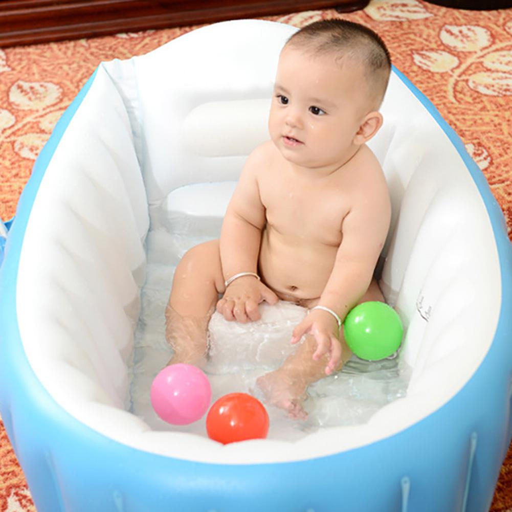 Portable Foldable Baby Infant Inflatable Bathtub Shower Basin Swimming Pool