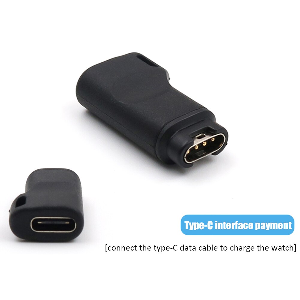 Usb laddare adapter typ c kabel för garmin fenix 5/5s/5x/6/6s/6x venu swim 2/2s sq vivoactive 4/4s/3 945 935 645 245 instinct: Typ c