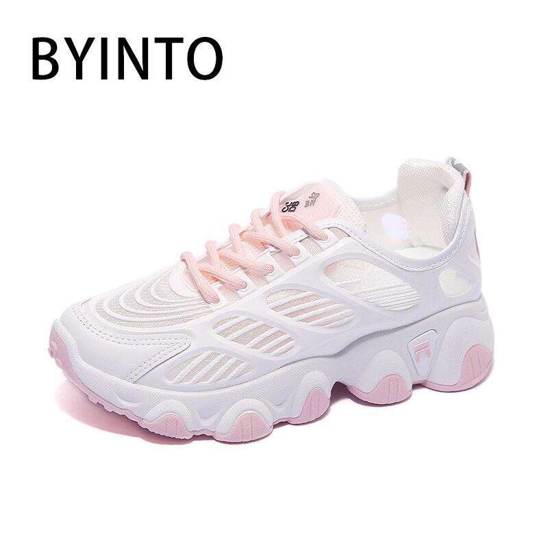 Vrouwen Tennis Schoenen Ademend Holle Mesh Dikke Zool Chunky Sneakers Gym Fitness Vrouwelijke Sportschoenen Tenis Feminino Mand Femme