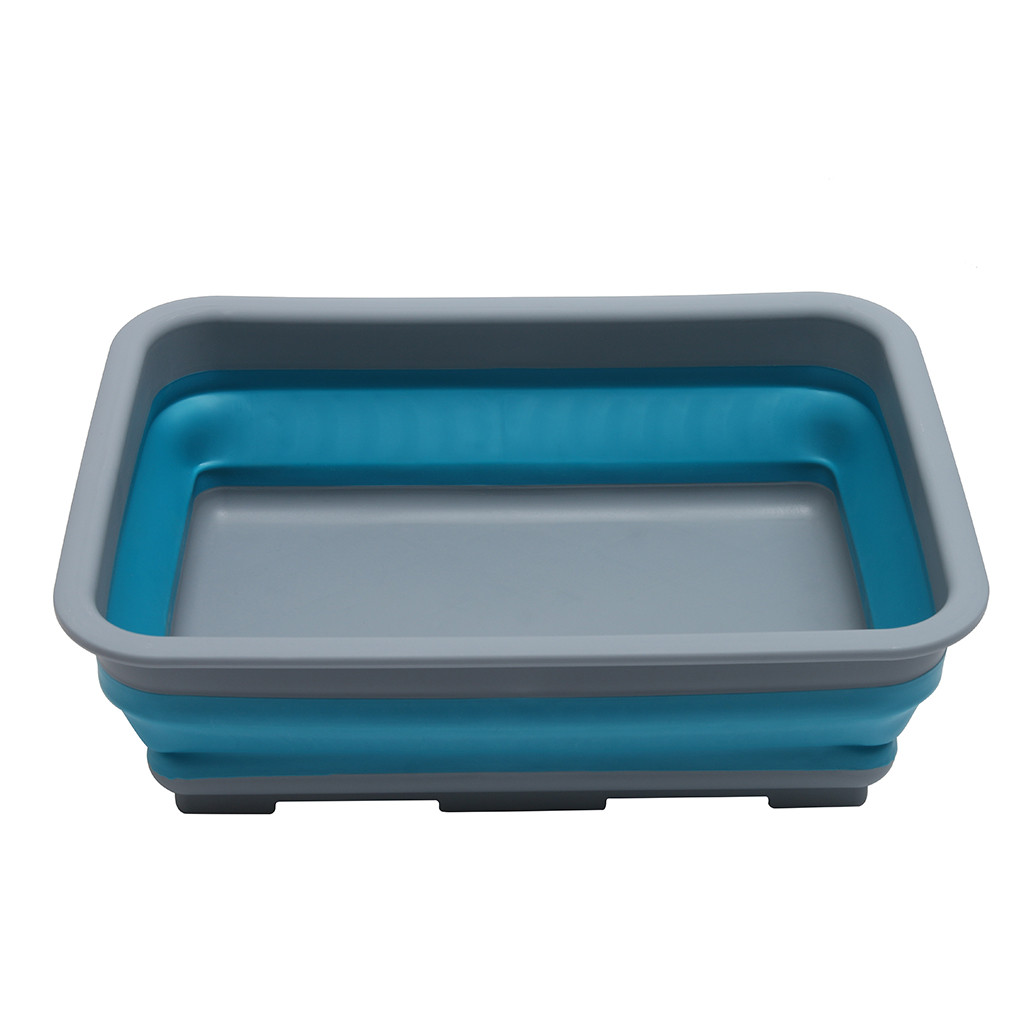 Foldable Basin Simple Life Folding Bucket Portable Camping Fishing Car Washing Tool Wash Basin Outdoor Camping: Default Title