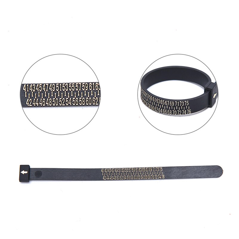 Measuring Finger Standard Ring Sizer US/Europe/UK Tape Ruler Jewelry Accessory Finger Size Measure Gauge Tool: EUR