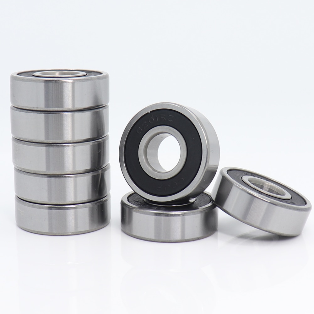 6201RS Lager ABEC-3 (8 STUKS) 12x32x10mm Diepe Groef 6201-2RS Kogellagers 6201RZ 180201 RZ RS 6201 2RS EMQ