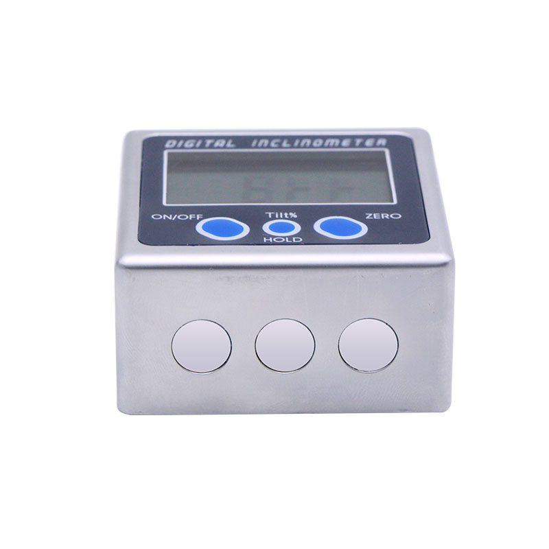 SHAHE – rapporteur numérique en alliage d'aluminium, inclinomètre électronique à boîte biseautée avec aimants, jauge d'angle numérique légère