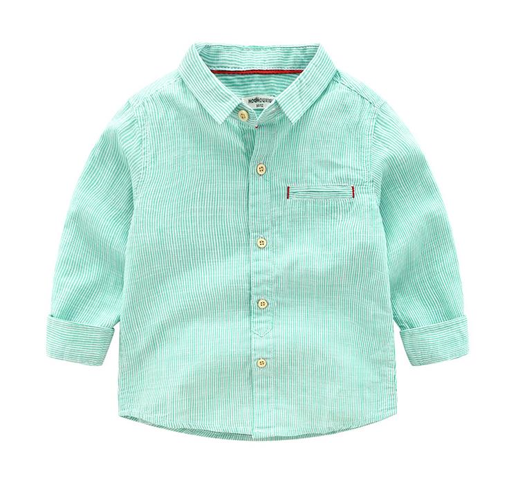 Chemise à manches longues en coton pour bébé, 5