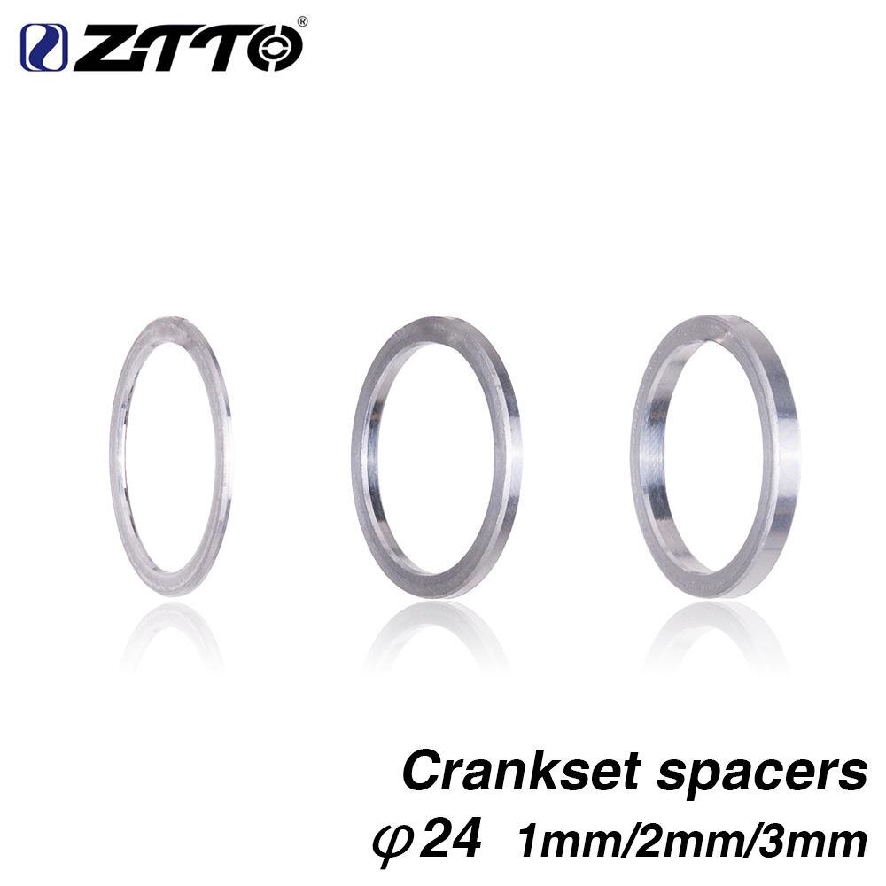 ZTTO – support de pédalier 1/2/3mm, espaceurs de pédalier, adaptateur d&#39;espacement d&#39;axe central CNC pour vélo de route vtt, 24mm de diamètre