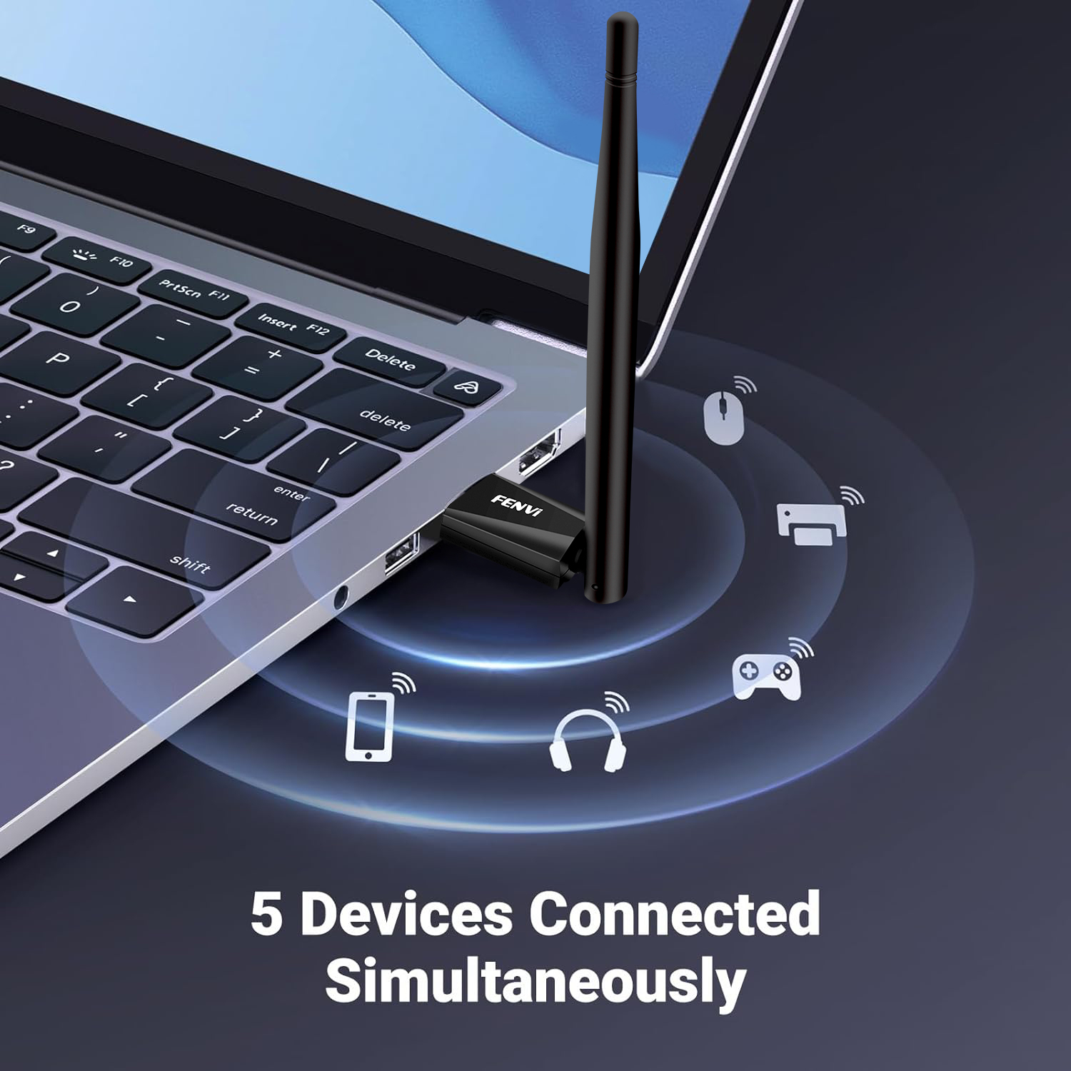 fenvi Bluetooth 5.4 USB Dongle BT5.3 Receiver Antenna Adapter PC Wireless Mouse Audio Transmitter Driver Free For Win 10/11