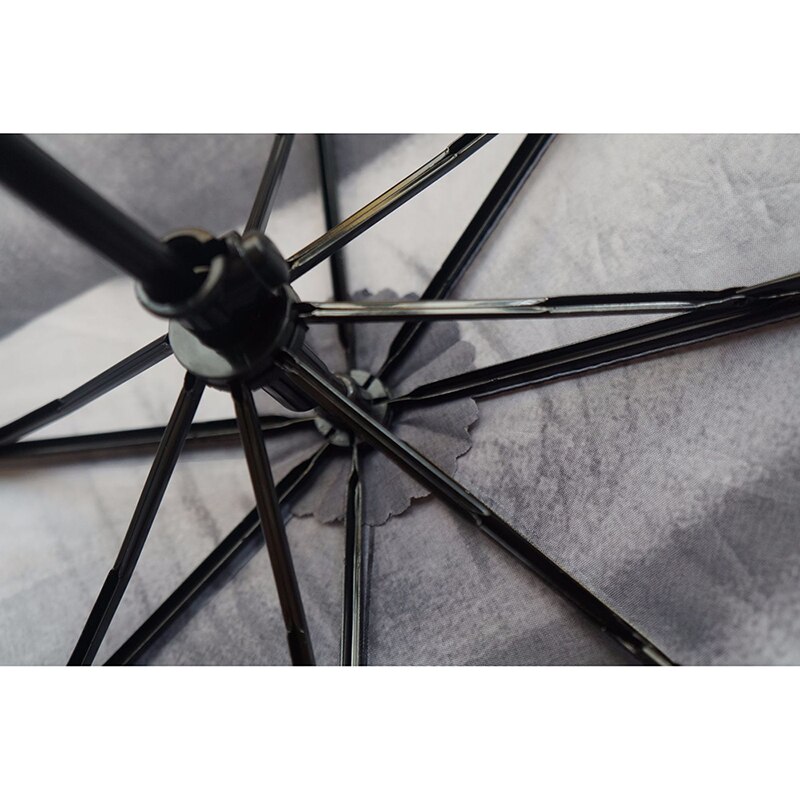Cool Middle Finger Umbrella Rain Women Umbrella Men Windproof Folding Parasol Personality Black Middle Finger Umbrellas