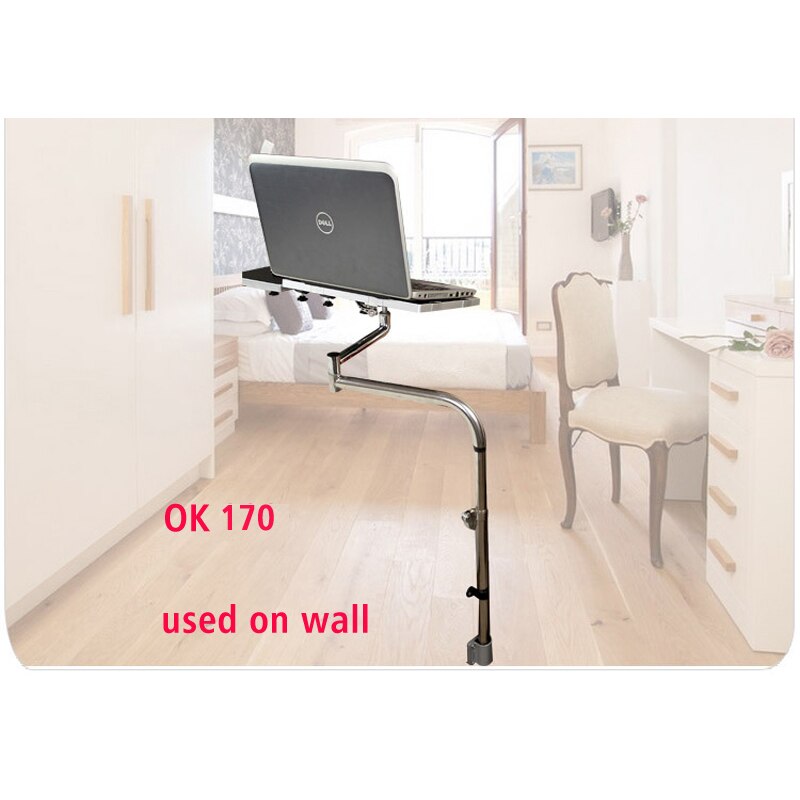 OK 172 Laptop wall Mount Adjustable bedside Computer Monitor Holder Mount +Keyboard Holder Rotating Laptop Table Lapdes