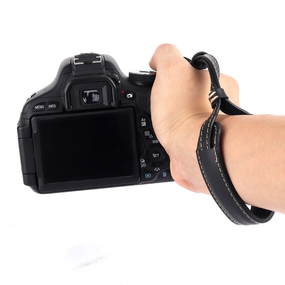 Dragonne en cuir PU pour appareil photo, pour Canon 5D Mark ii iii iv 5D3 EOS M100 M50 M10 M6 M5 M3 M2 M DSLR
