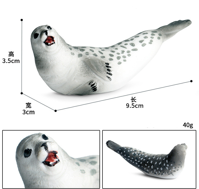 Simulatie Oceaan Dier Seal Zeeleeuw Walrus Manatee Model Cijfers Cognitie Educatief Collectie Speelgoed Voor Kinderen