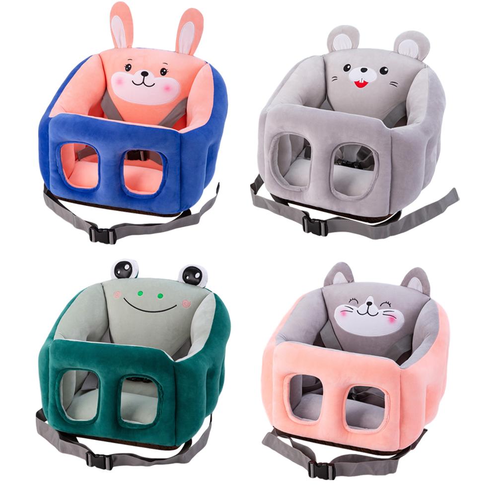 Cartoon draagbare baby-eetstoel, stoelverhoger, leer zitten, multifunctionele comfortabele bb-kruk, autostoelverhoger voor baby's