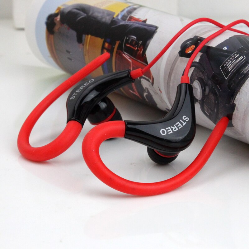 Oortelefoon stereo sport oortelefoon hoofdtelefoon handsfree oorhaak headset 3.5mm microfoon oordopjes voor alle telefoons