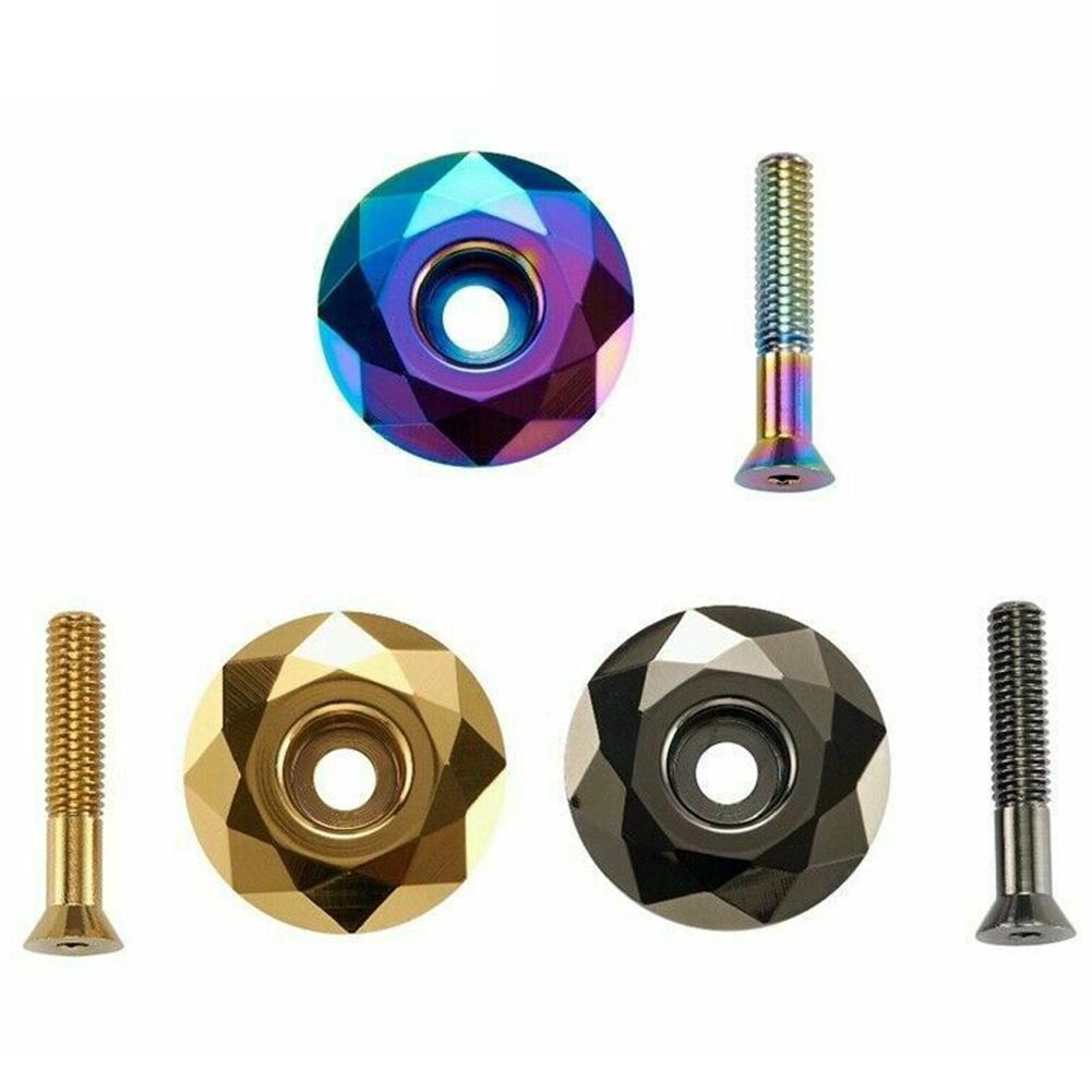 Aluminum Alloy MTB Mountain Bicycle MTB Bike Front Fork Stem Headset Top Cap Bicycle Accessories