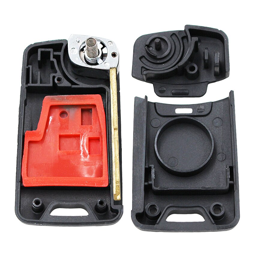 Folding Flip 2 Knop Afstandsbediening Sleutel Shell Case Fob Voor Proton Wira 415 416 Persona Met Ongesneden Linker Blade