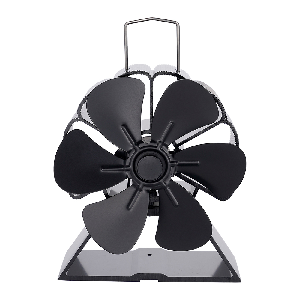 Mini Stove Fan 6 Blade Heat Powered Fireplace Fan Log Wood Burner Eco-fan Quiet Fireplace Fan Home Winter Warm Heat Distribution