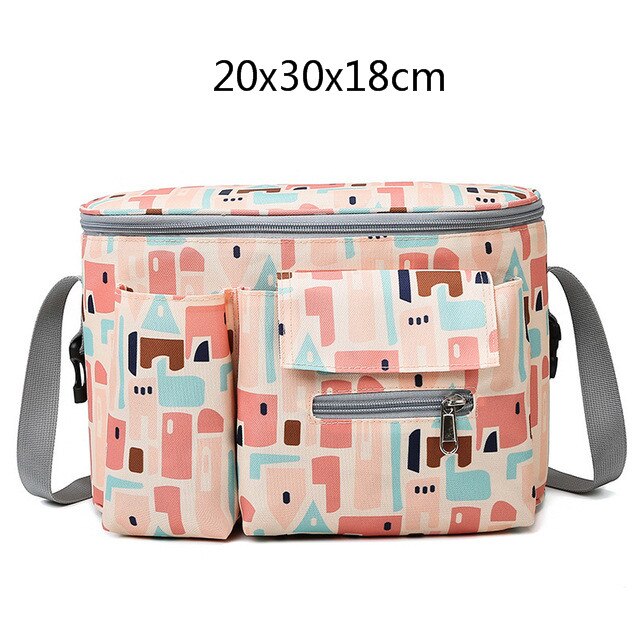 Mommy Diaper Storage Milk Bag Backpack Milk Bag Portable Breast Pump Bag Double Layer with Cooler for Work Mom: Purple