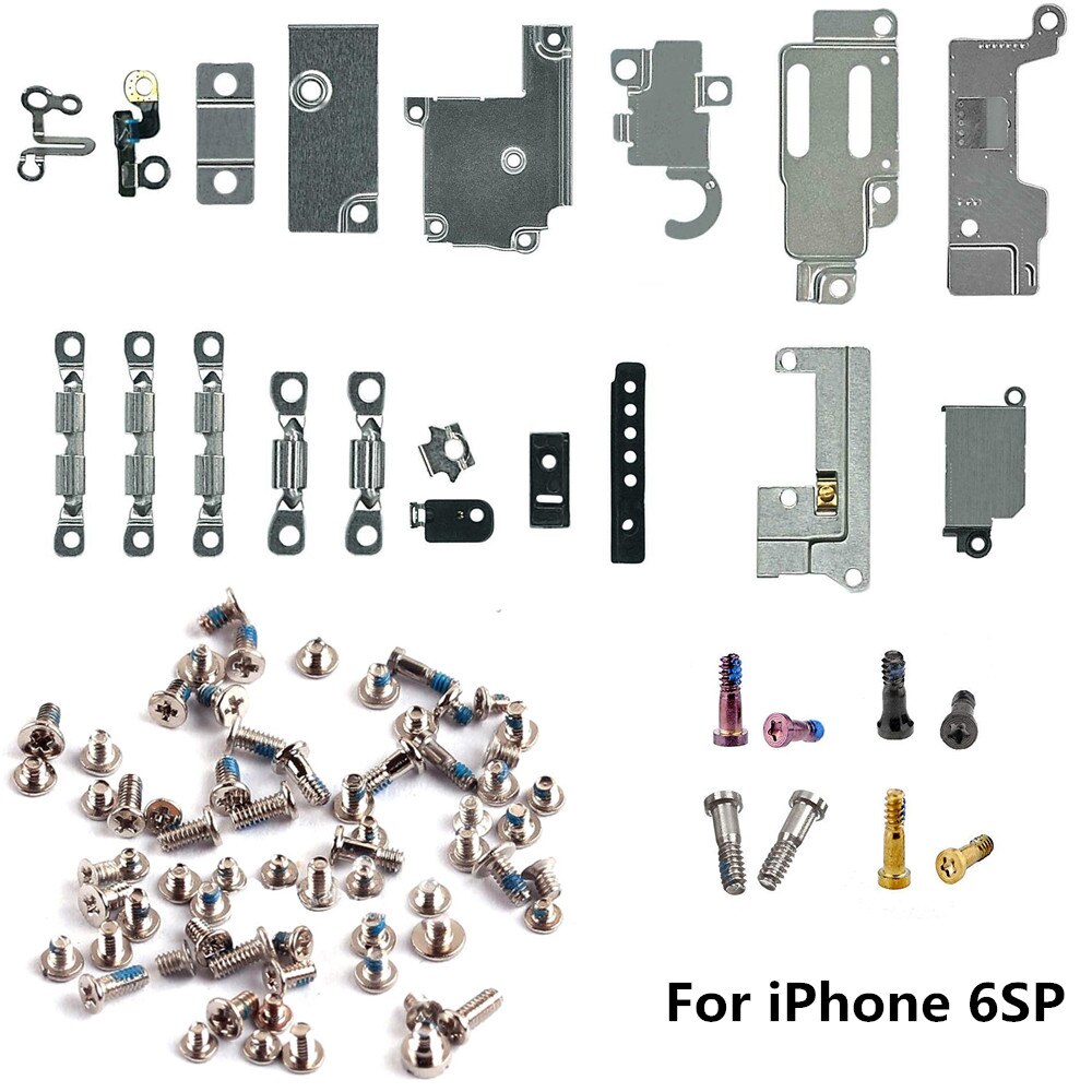 Volle einstellen Kleine Metall Interne Halterung teile + vollen satz schrauben für iPhone 5 5C 5S 6 6P 6s 6s Plus 7 7Plus 8 Plus X XR XS MAX