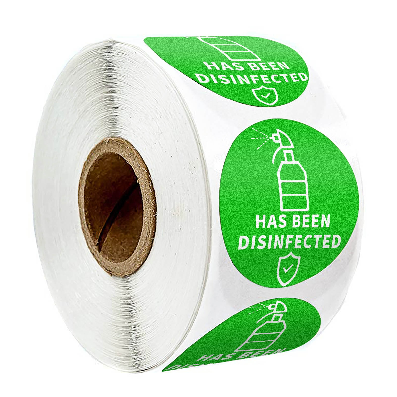 300 Pcs/Roll Ronde 'Has Geweest Disinfected' Stickers Seal Label Met 1.5Inch Groene Veilig En Virus-Gratis verpakking Label Stickers