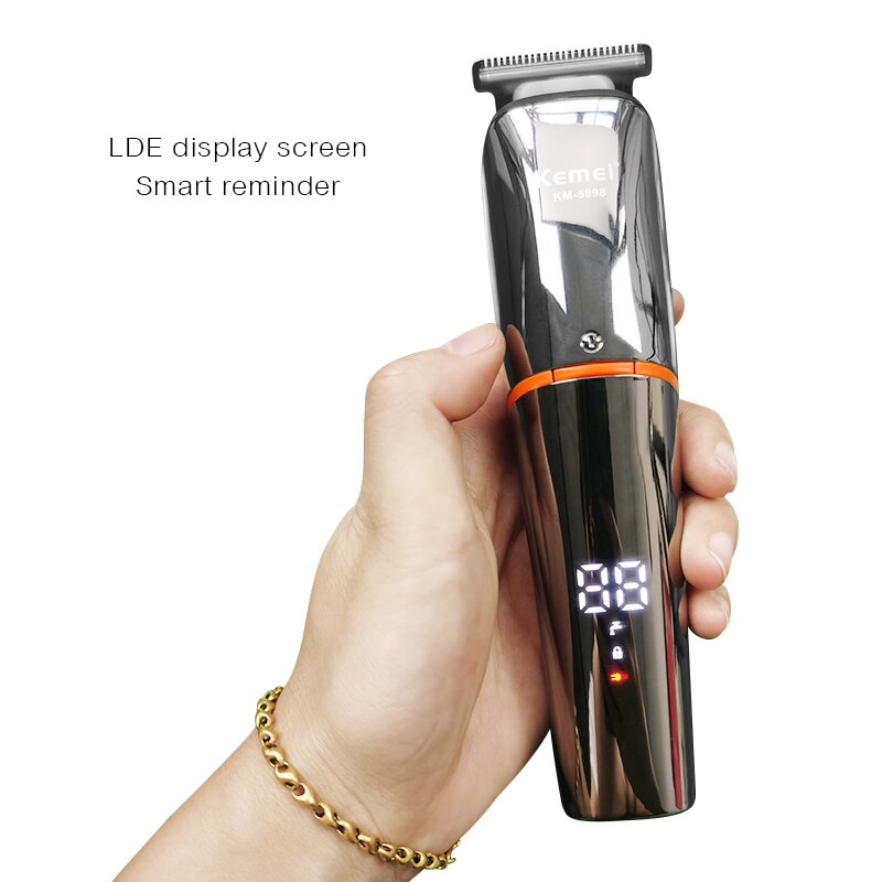 Kemei Profissional Tondeuse Cordless Tondeuse Mannen Baard Trimmer Geluidsarme Scheerapparaat