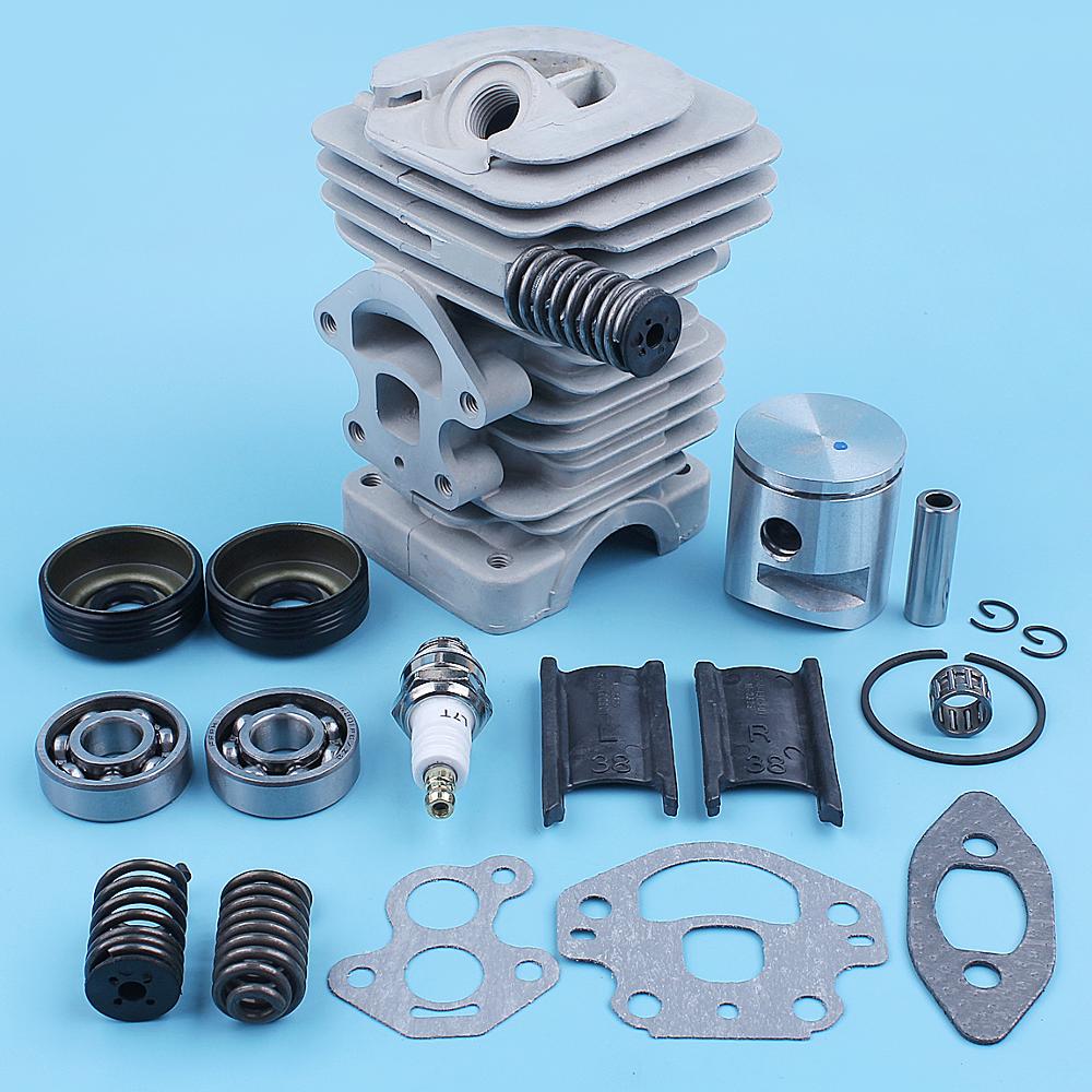 39mm Cylinder Piston Crankshaft Bearing Oil Seal Kit For McCULLOCH CS340 CS380 CS 340 380 S Chainsaw 38CC Replacement Parts