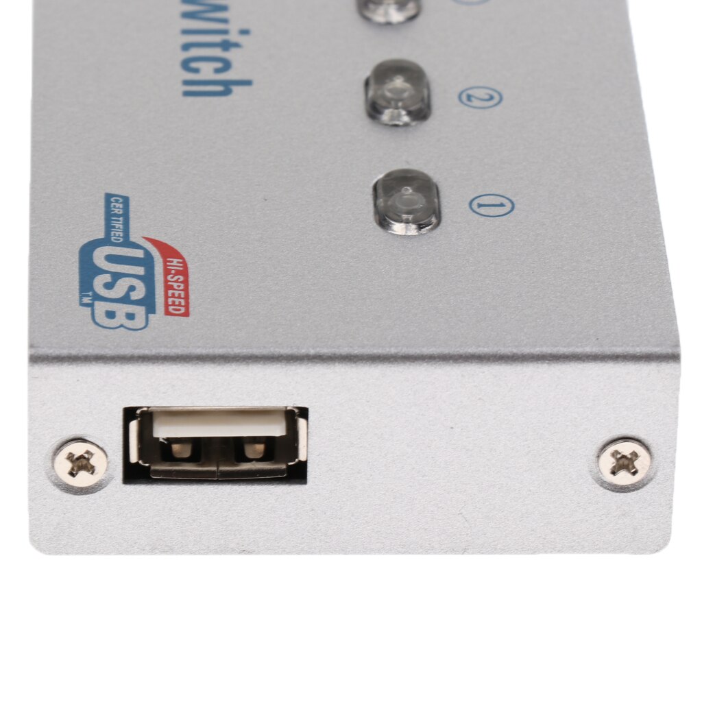 Commutateur de partage automatique USB KVM adaptateur de commutation boîte 4 ordinateur partager 1 Hub de périphérique USB pour Scanner d'imprimante