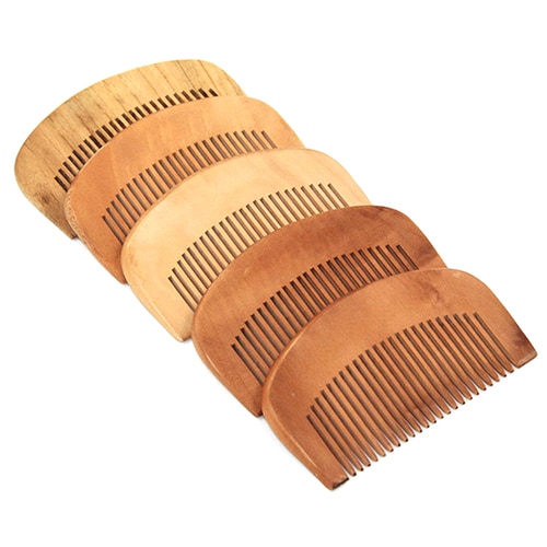 Hair Health Care Natural Peach Wood Comb Close Teeth Anti-Static Head Massage