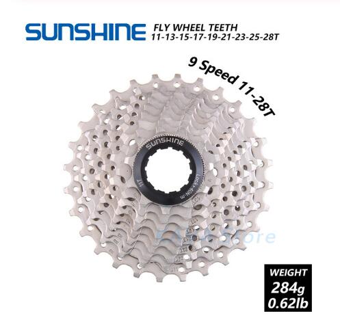Rueda libre de bicicleta de carretera de sol 11-25/28/32/36T de acero para volante de bicicleta 8/9/10/11 S rueda libre de caset: 9 Geschwindigkeit 11-28T