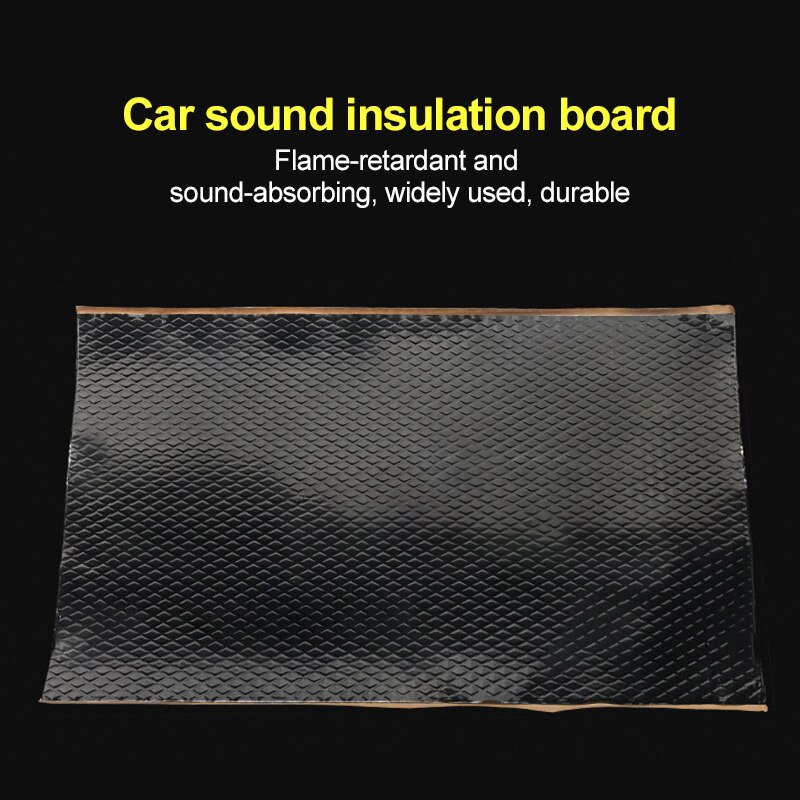 1Pcs Car Sound Proofing Deadening Car Truck Anti-noise Sound Insulation tasteless Pure butyl rubber damping plate shock pad: Default Title